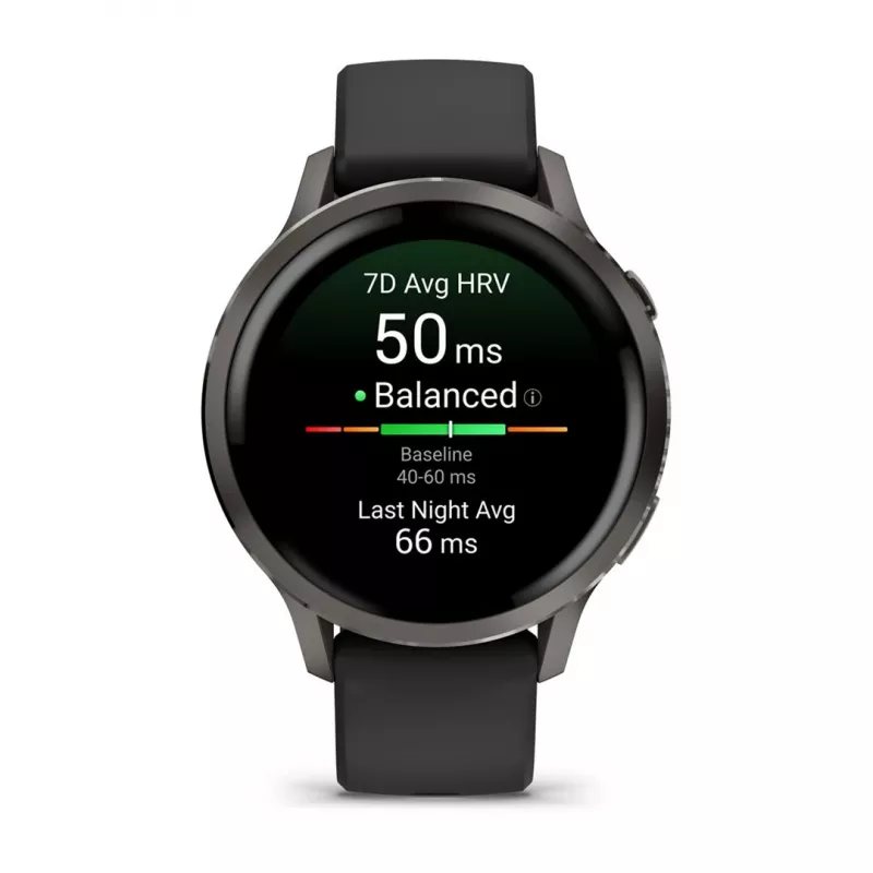 Garmin Venu 4 3,05 cm (1,2) AMOLED 41 mm Digital 390 x 390 píxeis Ecrã tátil preto Wi-Fi GPS (satélite)