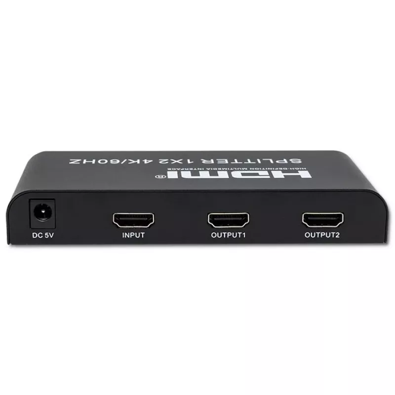 Qoltec 51797 Splitter HDMI ativo 2 x HDMI 4K x 2K | 6 Gb/s | 60 Hz