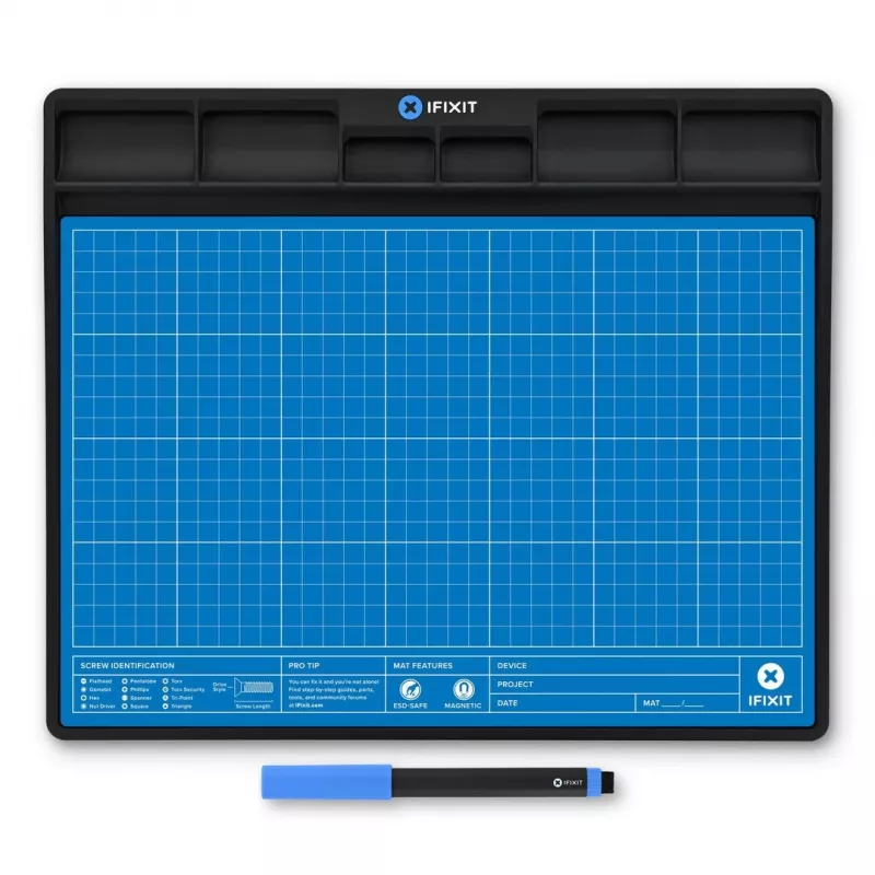 Tapete magnético iFixit FixMat 1 300x250 mm com caneta