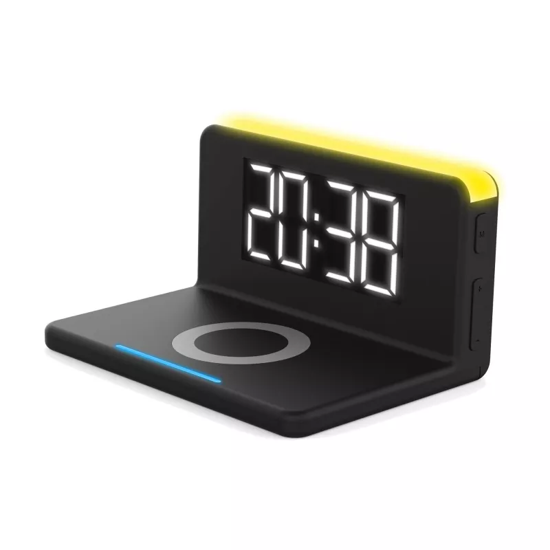Despertador digital Terratec ChargeAir preto amarelo 286141