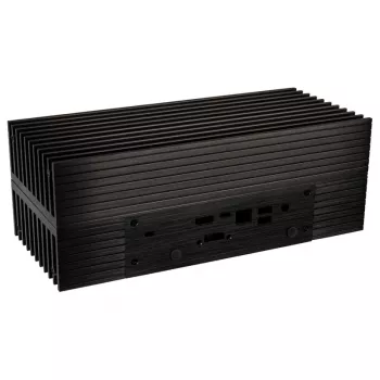 Akasa Turing A50 MKII - Ultra Small Form Factor (USFF) - PC - preto - alumínio - escritório doméstico - Kensington