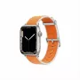 Pulseira de substituição GUAN Premium Pro para Apple Watch — Laranja/branco — Compatível com 38/40/41/42 mm