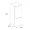 Combinado frigorífico-congelador independente TEKA RBF 54650 SS XL, aço inoxidável, 401 L capacidade total, congelador em baixo, No Frost, controlo tátil