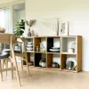 Top E Shop MALAX 2X4 ARTISAN estante para livros para sala de estar