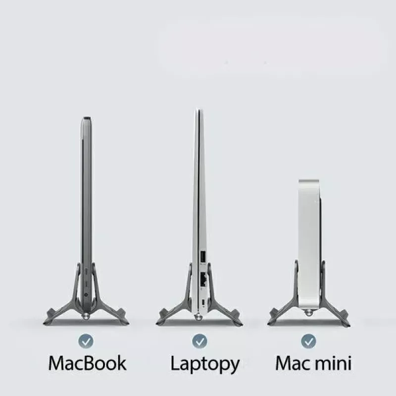 Suporte de gravidade para MacBook cinzento