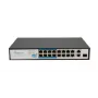 Switch Extralink VIRTUS V3 Unmanaged L2 16x Fast Ethernet (10/100) PoE 1U preto