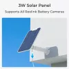 Reolink Argus B330 (BWC2K02SP) câmara de segurança IP Wi-Fi a bateria com painel solar, 5 MP 2880x1616, IP65, visão noturna a cores, para interior e exterior, branca