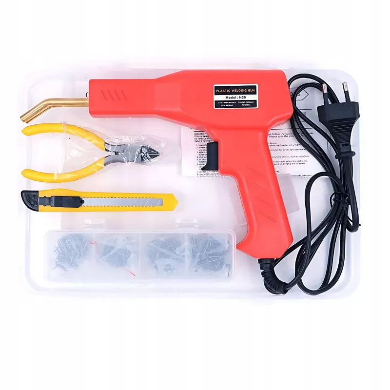Extralink Máquina de soldar plástico / Conjunto de ferro de soldar com 200 clipes