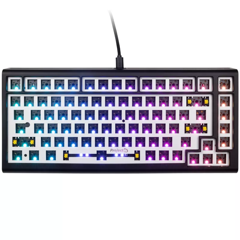 Teclado gaming Ducky Tinker 75 USB inglês americano preto