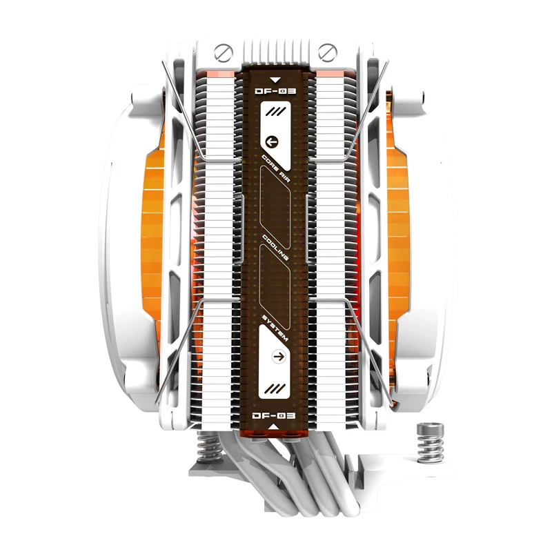 Arrefecedor de processador Darkflash E400 PLUS (branco) — arrefecimento ativo a ar para CPU, design em torre, configuração de ventoinha única