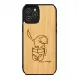 Capa para telemóvel Man and Wood para iPhone 12 / 12 Pro — gato com design de peixe vermelho