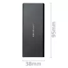 Caixa para SSD M.2 SATA QOLTEC 51854 USB 3.0 sem ferramentas