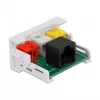 Módulo DeLOCK Easy 45 3 x conector fêmea RCA para conector fêmea RJ45 22,5 x 45 mm