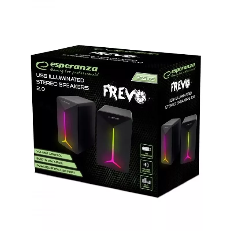 Altifalante Esperanza EGS105 preto com fios 5 W