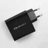 Carregador Qoltec 52381 Super Quick PD | 1xUSB-C | 1xUSB | 90W | 5-20V | 2,4-4,35A | preto