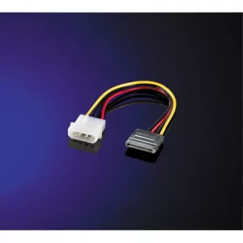 Cabo adaptador de alimentação ROLINE 4-Pin HDD para SATA 0,15 m