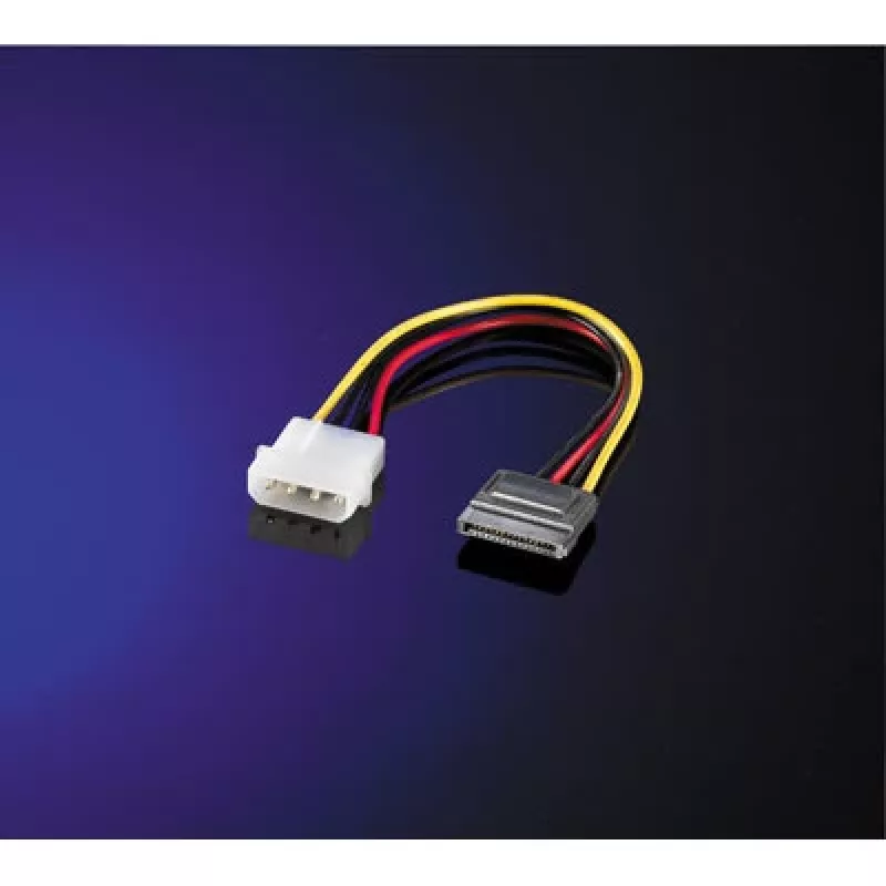 Cabo adaptador de alimentação ROLINE 4-Pin HDD para SATA 0,15 m