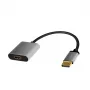 Adaptador de cabo de vídeo LogiLink CDA0108 0,15 m DisplayPort HDMI preto cinzento