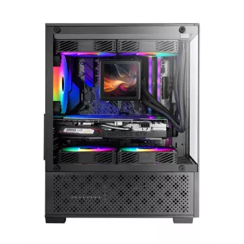 Caixa de PC Mini-Tower TACENS Mars Gaming MC-SE2 — Mini-ITX / Micro-ATX, preto, janela lateral, fonte de alimentação inferior, suporta 2x2,5 polegadas + 1x3,5 polegadas
