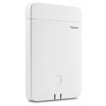 Estação base DECT Gigaset N770 IP Pro – 120 canais, HTTPS/SIPS/SRTP/SSL/TLS, interior 50 m, exterior 300 m, branca
