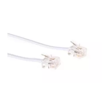 Cabo telefónico Microconnect MPK182W RJ11 RJ11 2 m branco