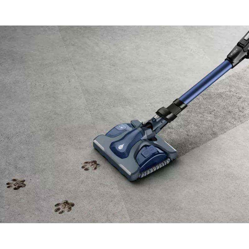 Rowenta X-Force Flex 14.60 Aqua RH99C0WO aspirador vertical 2 em 1, preto / azul