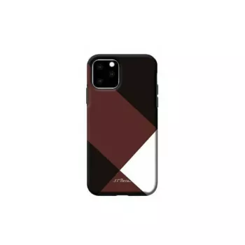 Capa de proteção Devia para iPhone 11 Pro Max — vermelho, padrão de grelha simples