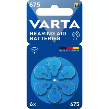 Pilha Varta 675 PR44 zinco-ar 5,35 mm 1,16 cm 1,75 g