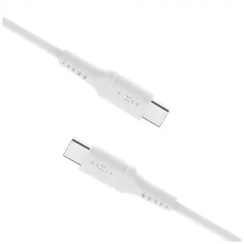 Cabo fixo de silicone líquido FIXDLS-CC12-WH 60W cabo de dados USB branco