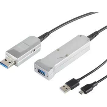 Cabo de extensão USB ShiverPeaks S/CONN 50 m USB 3.0 A para USB 3.0 A + USB Micro B