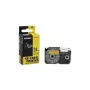 Fita de etiquetagem CASIO XR-24YW 24 mm, preto sobre amarelo