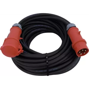 Cabo de extensão de alimentação PSSO 32A CEE 5x6 mm² 25 m vermelho