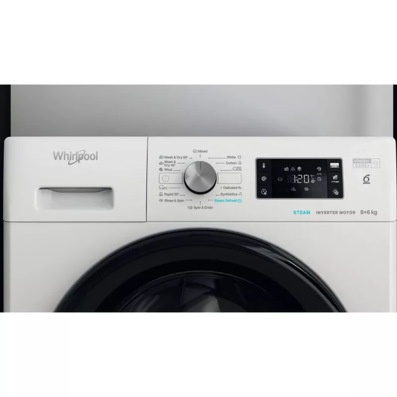 Whirlpool FFWDB864349BVEE Máquina de lavar e secar roupa 8 kg / 6 kg 1400 rpm