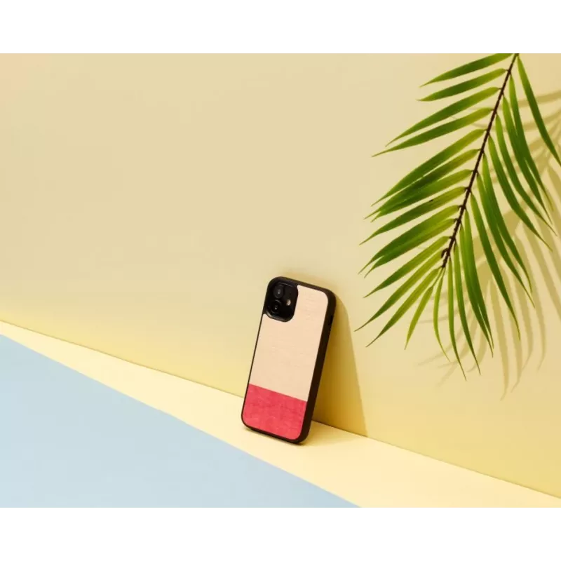 Capa de proteção Man and Wood para iPhone 12 mini – preto