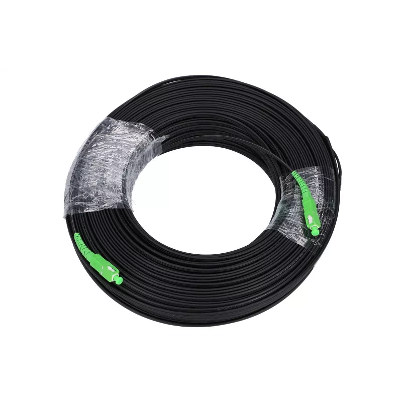 Cabo de patch Extralink SC/APC-SC/APC flat drop monomodo simplex G.657A2 100 m