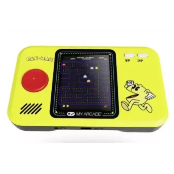 Consola de arcada retro portátil sem marca My Arcade Pocket Player Pro Pac-Man — unidade portátil com jogos de arcada clássicos integrados