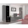 Vitrina Cama VIGO '180' 180/40/30 preto/preto brilhante