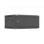 Armário de rack 19 polegadas para montagem na parede LANBERG 4U 600x450 mm preto com porta metálica
