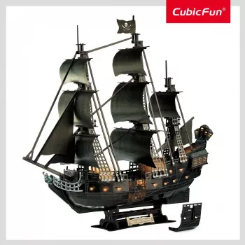 Puzzle 3D LED Queen Annes L522H — kit de modelo decorativo iluminado com iluminação LED