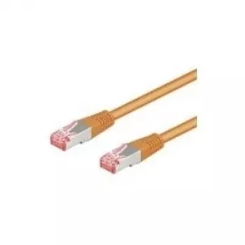 Cabo de rede Goobay CAT 6, S/FTP (PiMF), laranja, 2 m - LSZH sem halogéneos, cobre (93471)