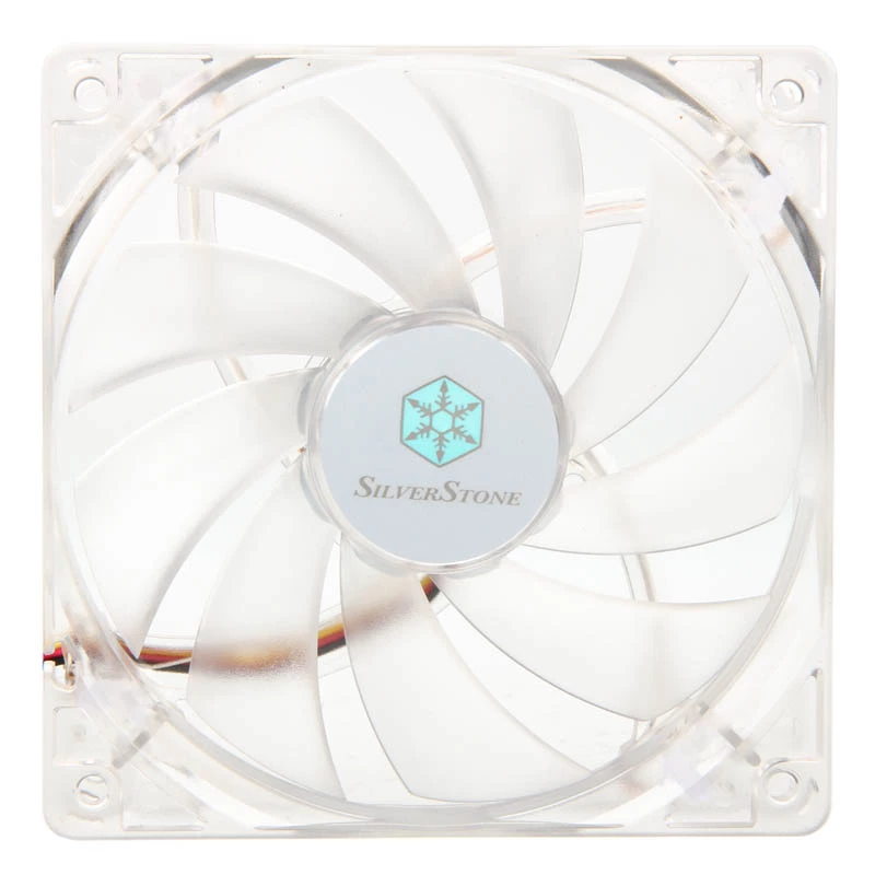 Ventoinha de caixa SilverStone SST-FN121-P-GL 120mm LED - branco