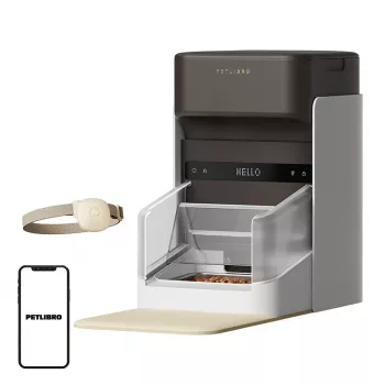 Comedouro inteligente RFID Petlibro com coleira, 3L