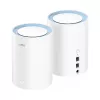Sistema Mesh Cudy M1200 pack de 2 – Wi-Fi 5 dual band (300/867 Mbit/s), 2 unidades, 1 porta LAN, suporta 100 dispositivos