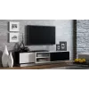 Móvel de TV Cama SIGMA1 180 branco/preto brilhante