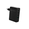 Carregador NATEC NUC-2234 para dispositivos móveis portátil, smartphone preto CA carregamento rápido interior