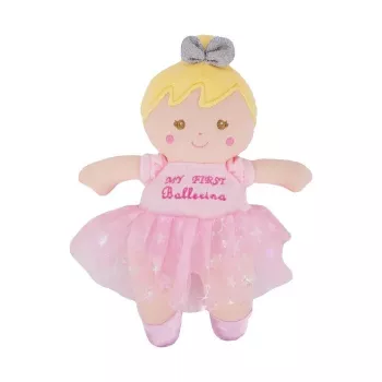 Chocalho para bebé TULILO Rattle boneca Lily, chocalho de mão macio em forma de boneca para crianças pequenas