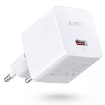Mini carregador de parede PA-Y20S branco 1xUSB-C 20W PD Power Delivery