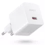 Mini carregador de parede PA-Y20S branco 1xUSB-C 20W PD Power Delivery
