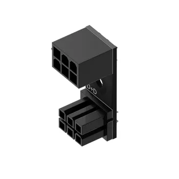 Adaptador PCIe 180° de 6 pinos D+D Singularity SC-A-PCIE6-DD para GPU/conector de alimentação PCIe