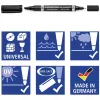 Marcador permanente Staedtler Lumocolor permanent duo 348 B preto 1 unid.